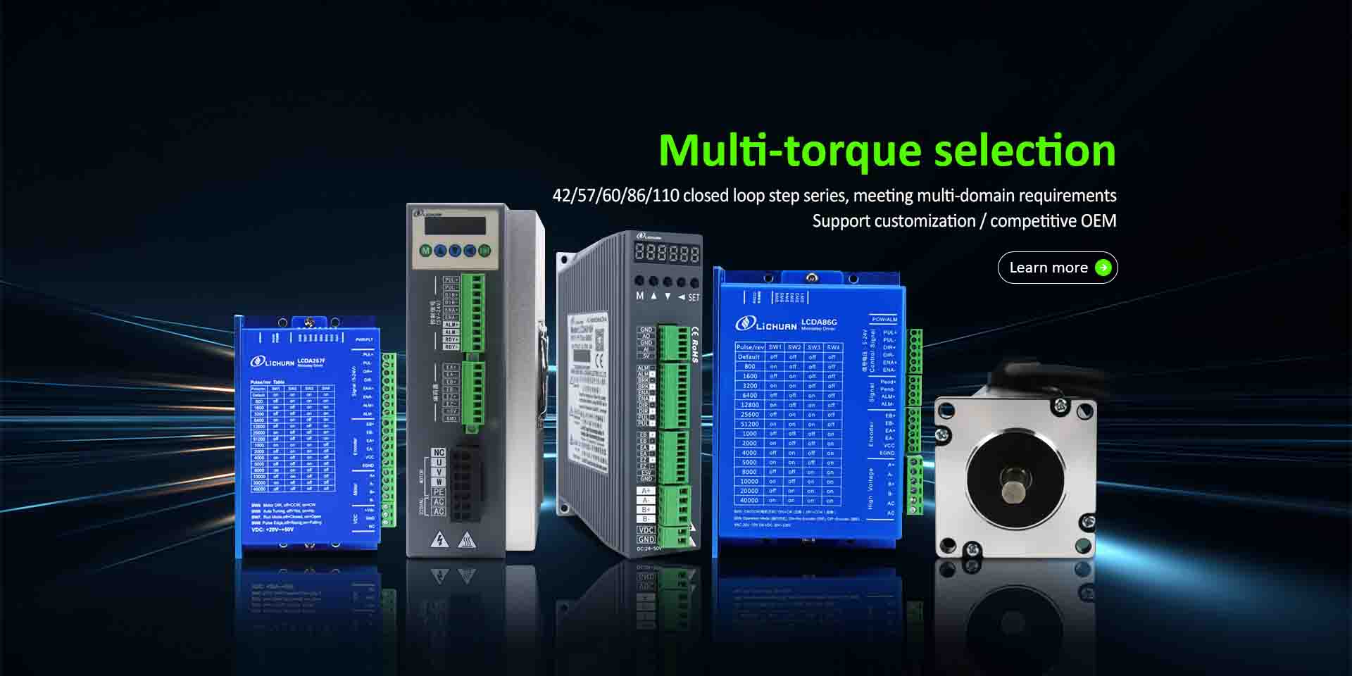 Fabrik für Schrittmotortreiber mit geschlossenem Regelkreis und offenem Regelkreis in China