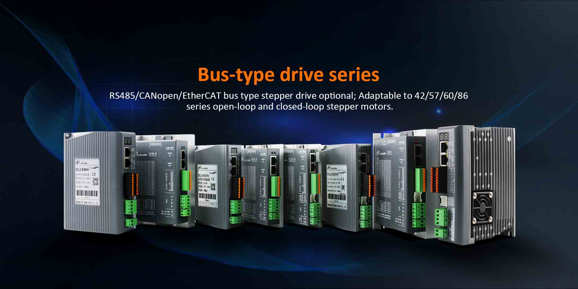 China EtherCAT/RS485/CANopen Closed Loop Open Loop Bus-Schrittmotortreiber-Kit-Fabrik